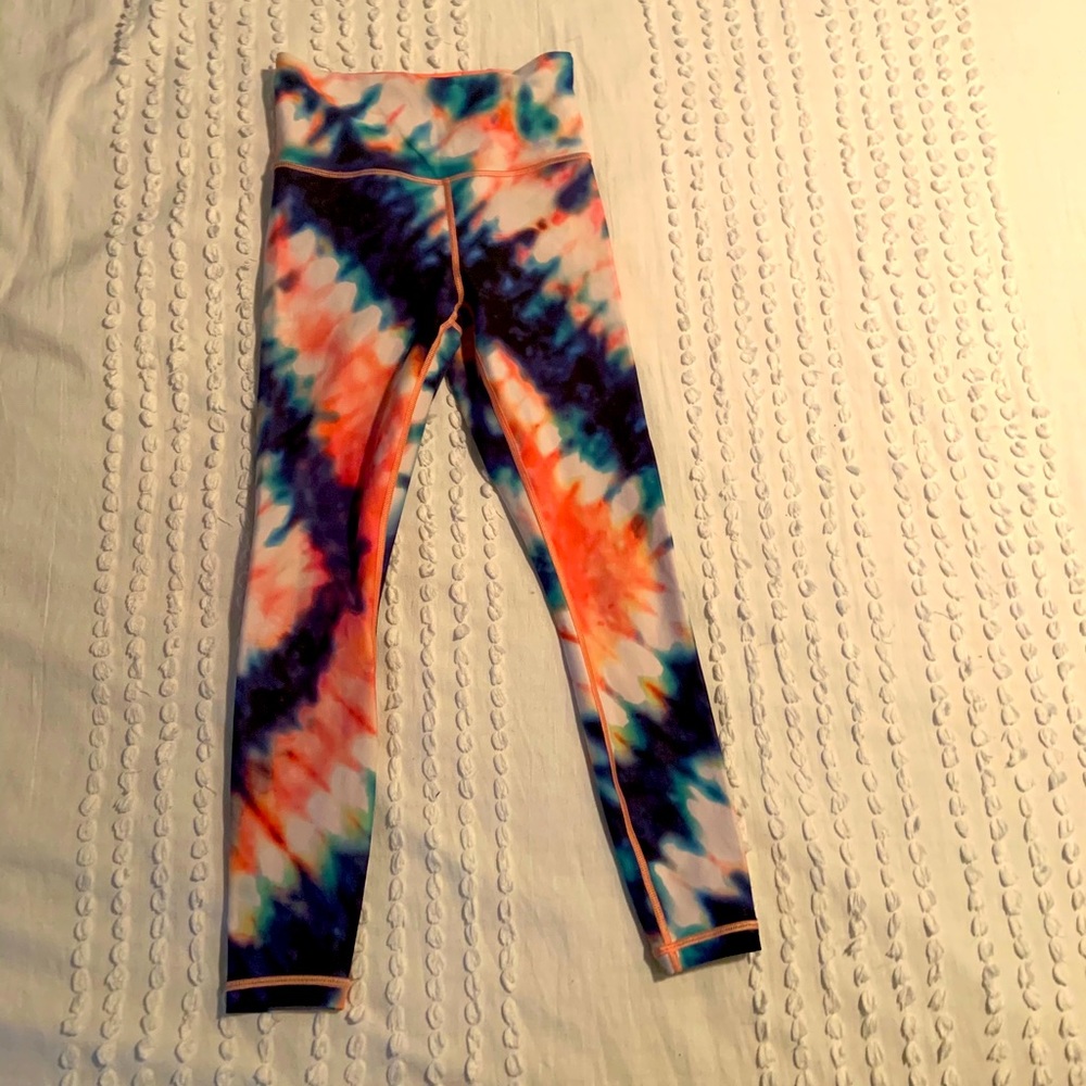 Athleta elation tie dye 7/8 tight
